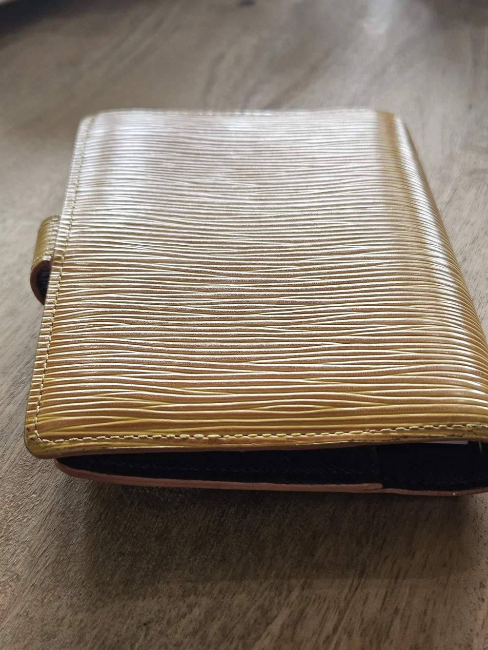 Louis Vuitton Yellow Epi Leather Agenda Cover with Snap
